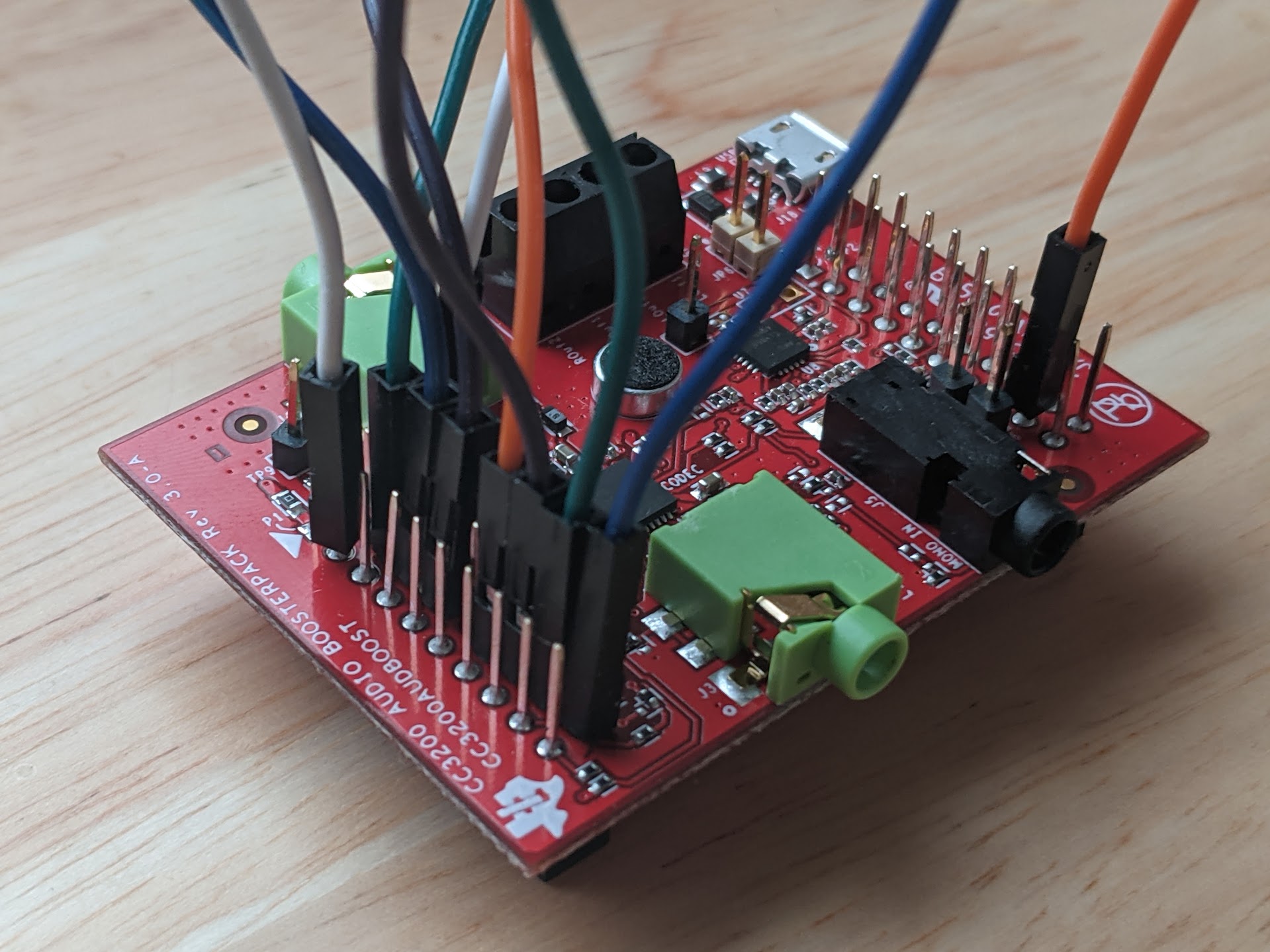 Properly configured CC3200AUDBOOST